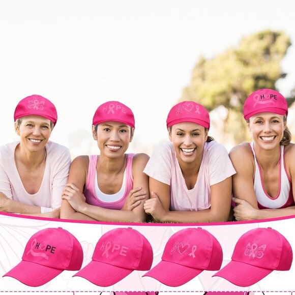 Women Cancer Awareness Baseball Caps Set 20 Pack Adjustable Unisex Hats main image 5